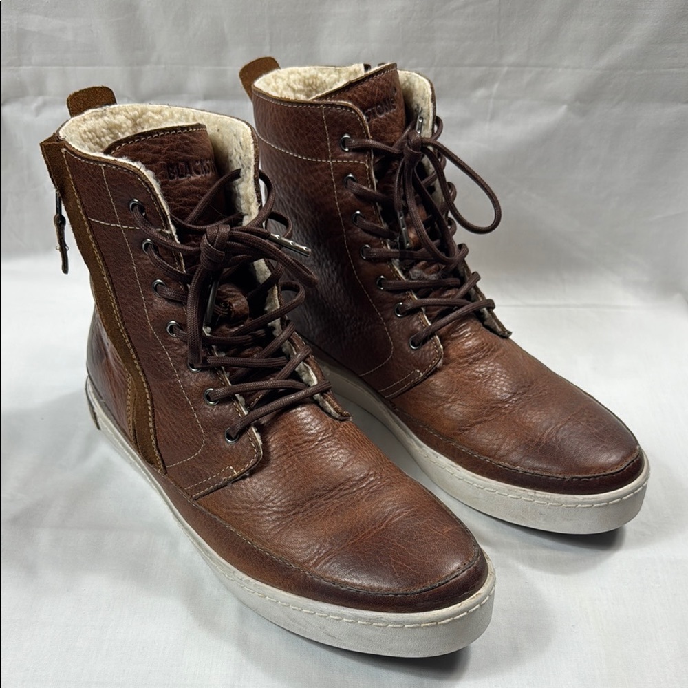 Blackstone GM-05 Men's Brown Leather High-Top Boots - Picture 2 of 4